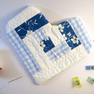 Salvamanteles de patchwork, corazón, salvamanteles, posavasos, cero residuos