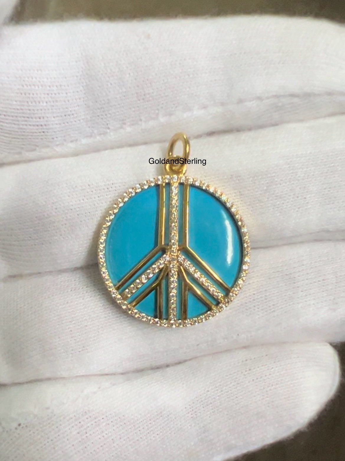 Turquoise Disc 925 - Etsy