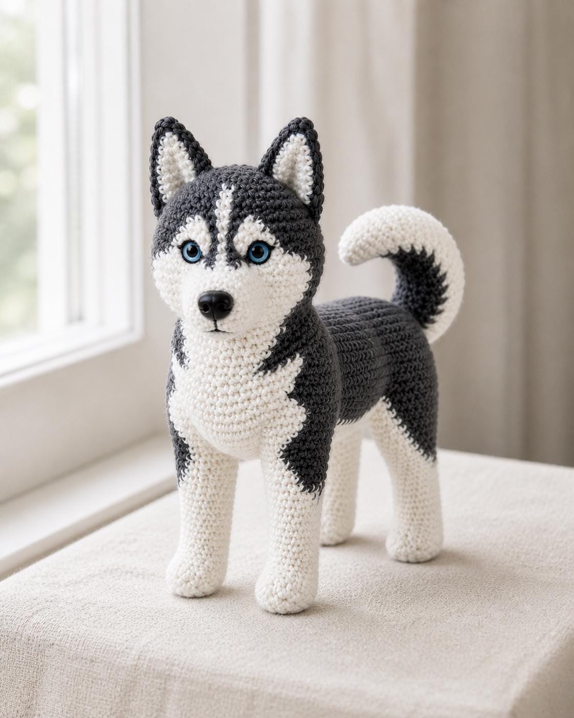 39 Husky Crochet Patterns for Plushies, Loveys, Cup Cozies, and Handmade Gifts 10 Realistic Siberian Husky Crochet