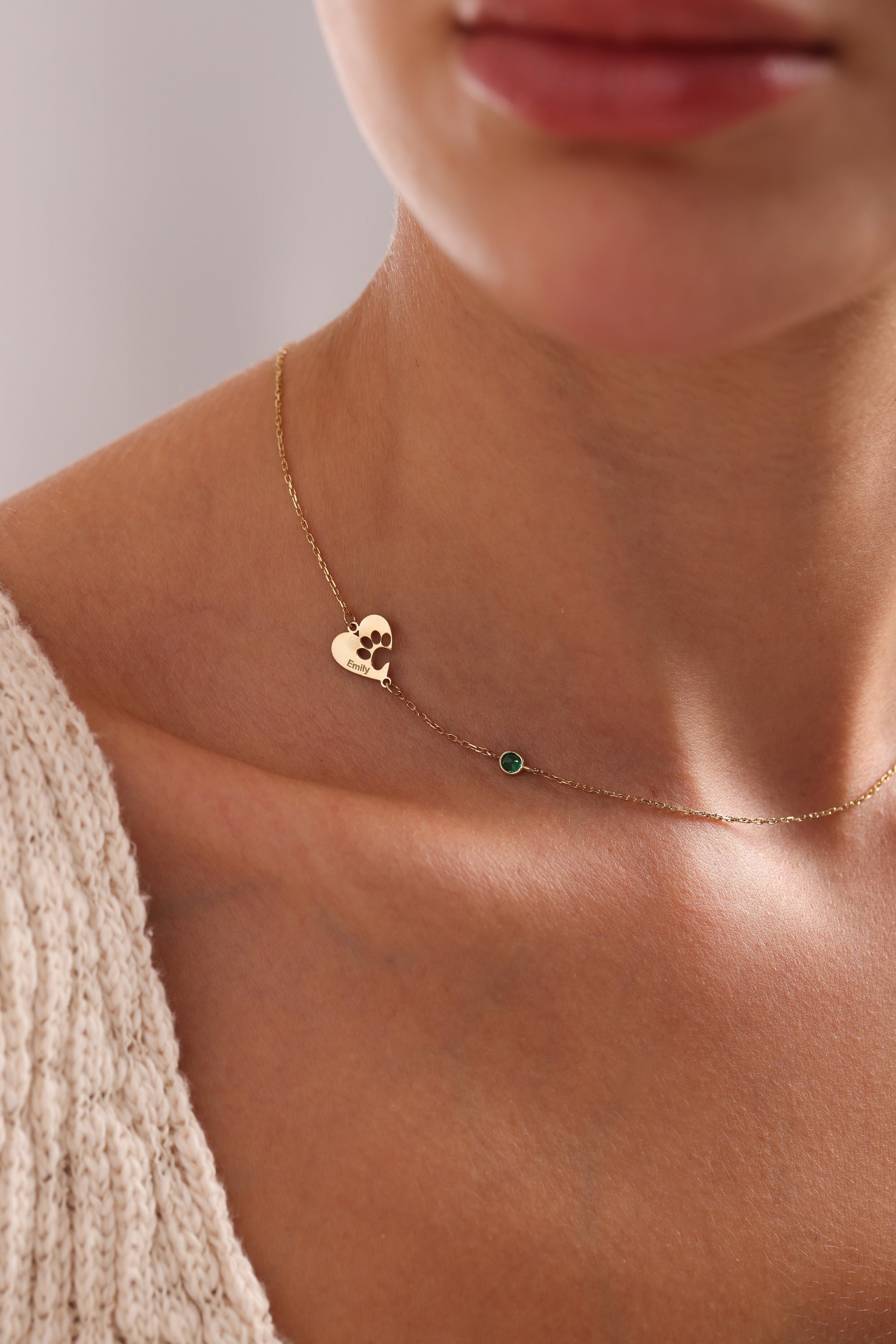 Paw Print Necklace • Pet Lover Gift • Your Actual Pet Paw Print Necklace • Custom Pet Necklace•Dog Necklace •Dog Paw Necklace• Memorial Loss