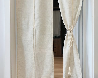 Linen Doorway Curtain: Privacy Room Divider