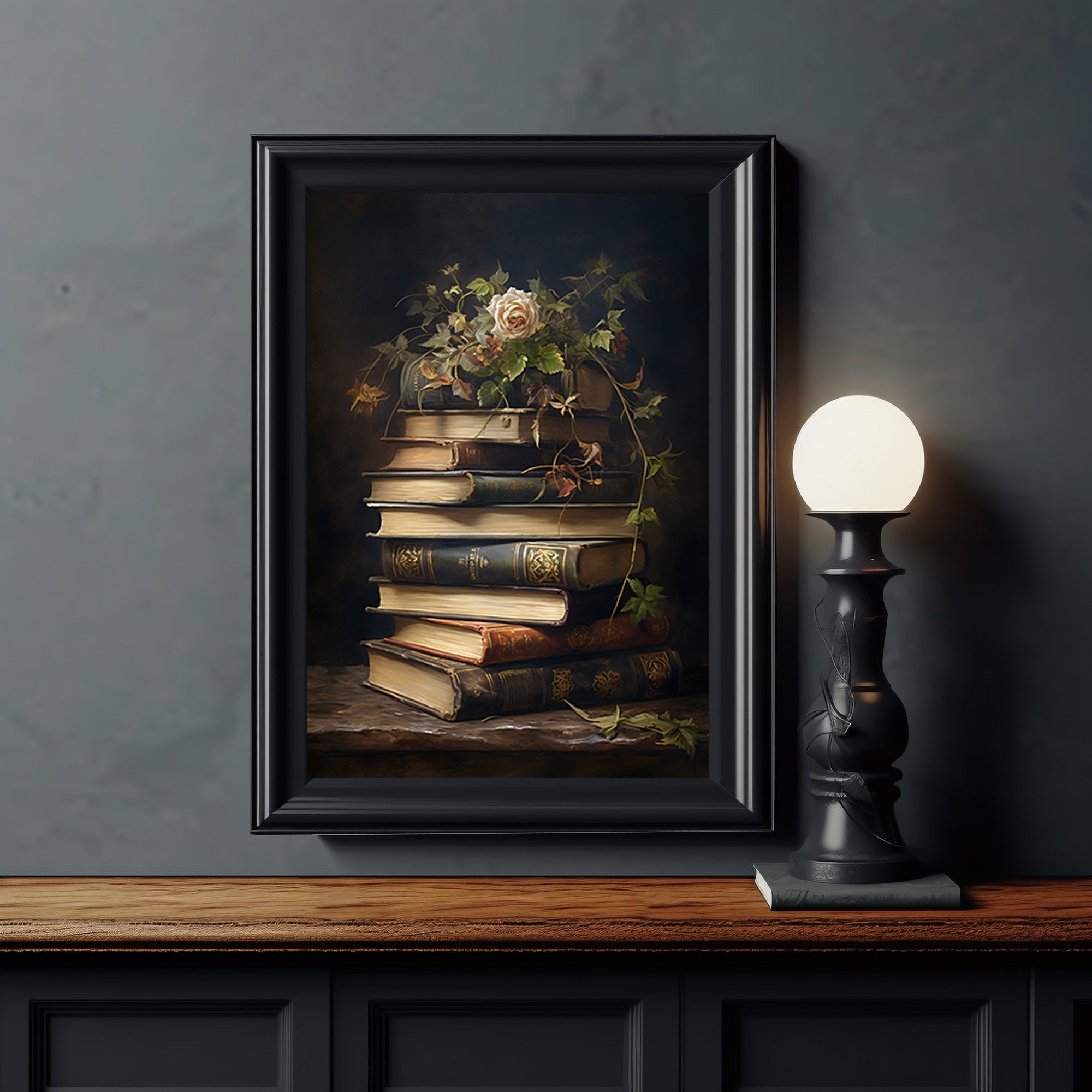 Dark Academia Print Moody Victorian Wall Art Dark Decor - Etsy