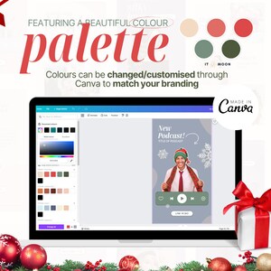 50 Christmas Instagram Story Templates Winter Instagram Story Templates Holiday Instagram Stories Canva Templates ITM007 image 6