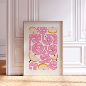 Shrimps Lover print, shrimps wall art, print, trendy Kitchen Wall Art, shrimps poster, dinner print illustration, foodie gift