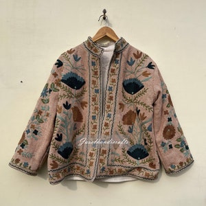 New Trending handmade suzani embroidery jacket| women's clothing| gift for her