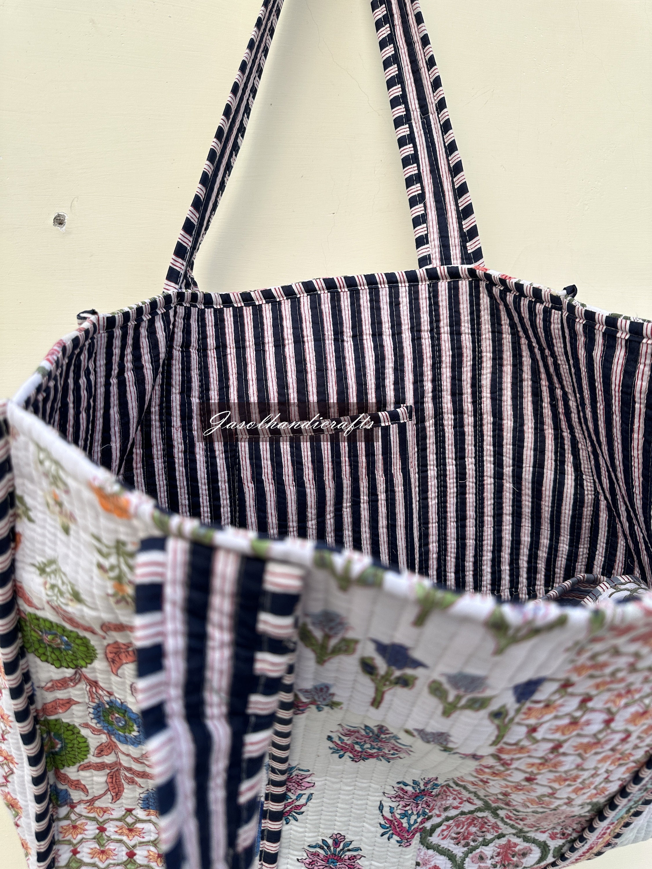 Damen Schultertasche Aus Baumwolle - Leichte Einkaufstasche Mit Lebendigen Prints