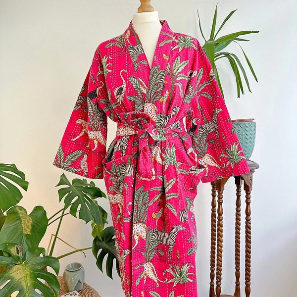 cotton robes,kimono robes,bridesmaid kimono,quilted kimono,quilted dress,Indian kimono