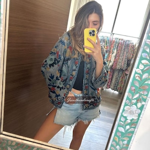 Neue Trending handgefertigte Susani-Stickerei tnt Jacke Damenbekleidung Geschenk für sie Bild 6
