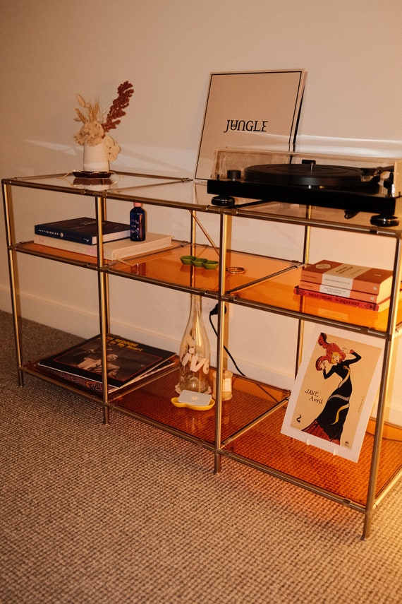Mugu Mid-century 3-tier Shelving Unit: Modern Modular Mugu Mid-century 3-tier Shelving Unit: Modern Modular