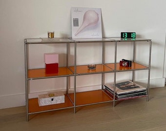 mUgU Mid-Century 3-Tier Shelving Unit: Modern modular and Bookshelf for Stylish Interiors