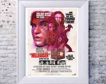 Hellraiser Demon Hell Cube Digital Image Plate Alternative Artwork Cover Minimal Minimalist Movie Film Poster Design