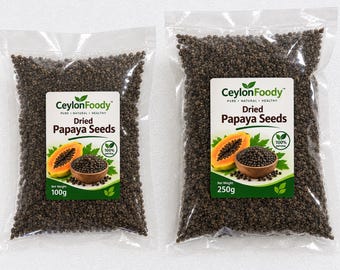 Dried Papaya Seeds | Natural Botanical Supply, Non-GMO, Culinary Spice