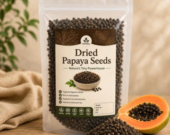 Semillas de papaya secas / Suministro botánico natural, sin OMG, especia culinaria
