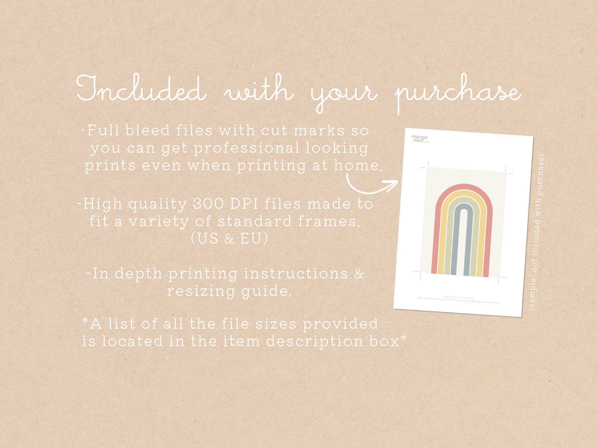 Pastel Rainbow Printable Poster for Kids, Educational Poster for ...