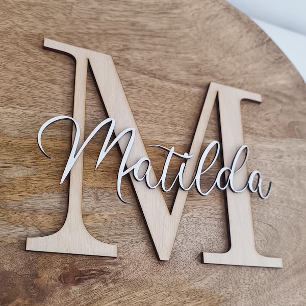 Name plate children's room door sign personalized wall decoration | lettering