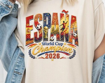 España Campeón 2026 Soccer Shirt, Spain Football Fan Tee