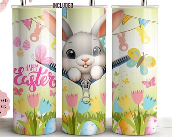 Easter Bunny 20oz Tumbler Sublimation Design (Digital Download)