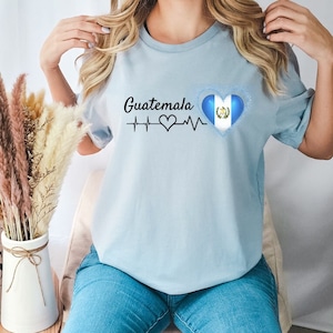 Guatemala Heartbeat T-Shirt: Guatemalan Pride Tee