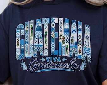 Guatemala Shirt, Viva Guatemala Cultural Heritage Graphic Tee