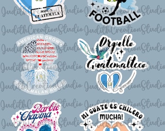 Guatemala Stickers PNG Digital Download | Guatemala Flag