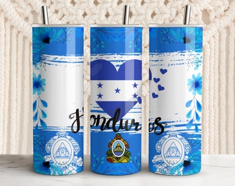 Honduras Flag 20oz Tumbler: Stainless Steel Catrachas Gift