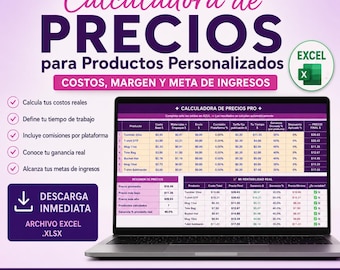Calculadora de Precios para Productos Personalizados en Español | Etsy, TikTok Shop y Manualidades