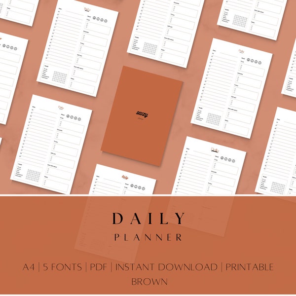 Printable Daily Balance Planner - Appointments, To-Do's, Nature Moments & More | Daily Planner | Planner | Printable |