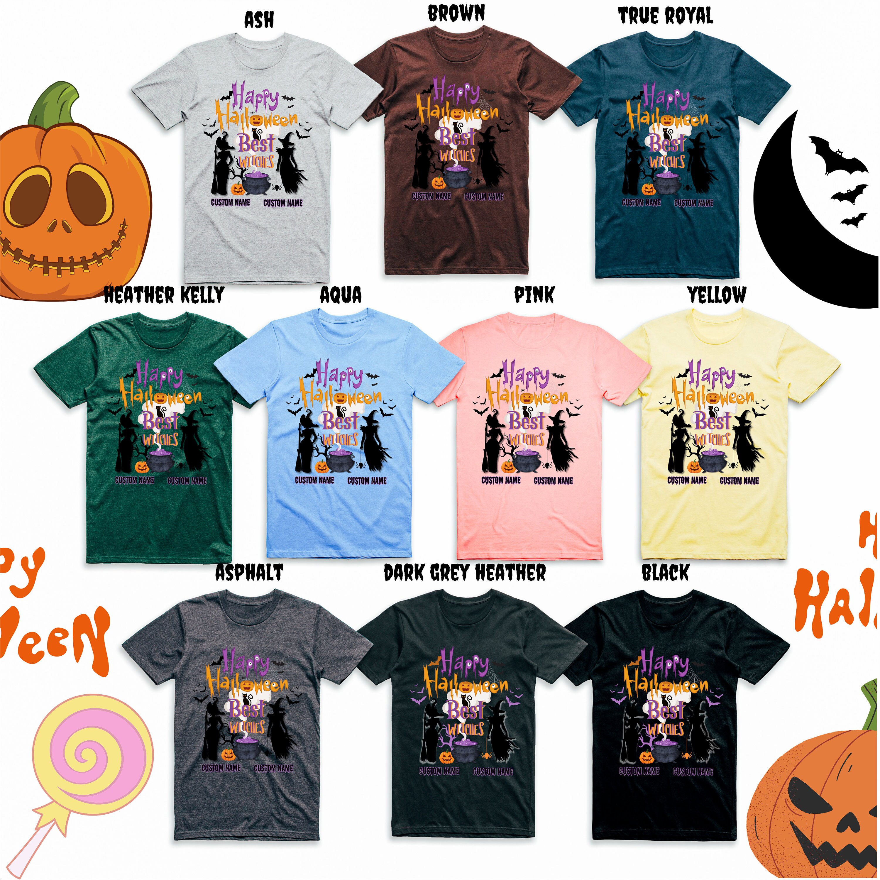 Best Friends Halloween Shirts Custom Halloween Shirt Best Etsy