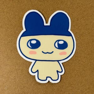 Mametchi Tamagotchi Sticker: Handmade Laminated Kawaii Vinyl Decal