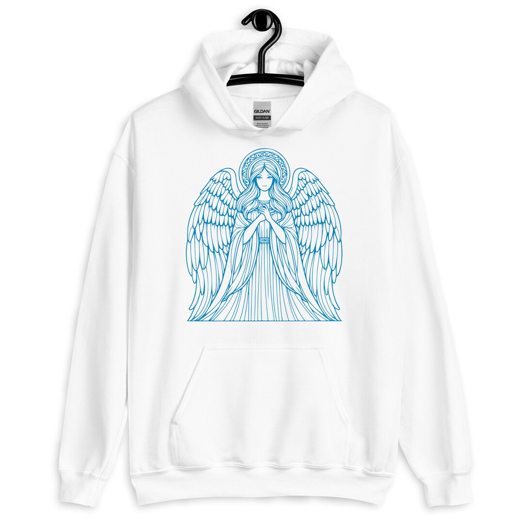 Angel Wings Unisex Hoodie, Mystical Wing Hooded, Angel Art Hoodie