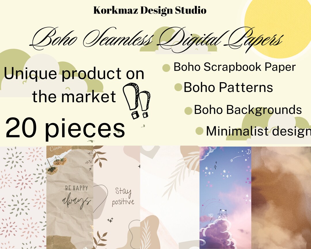 Boho Digital Paper Boho Seamless Pattern Boho Prints Boho - Etsy