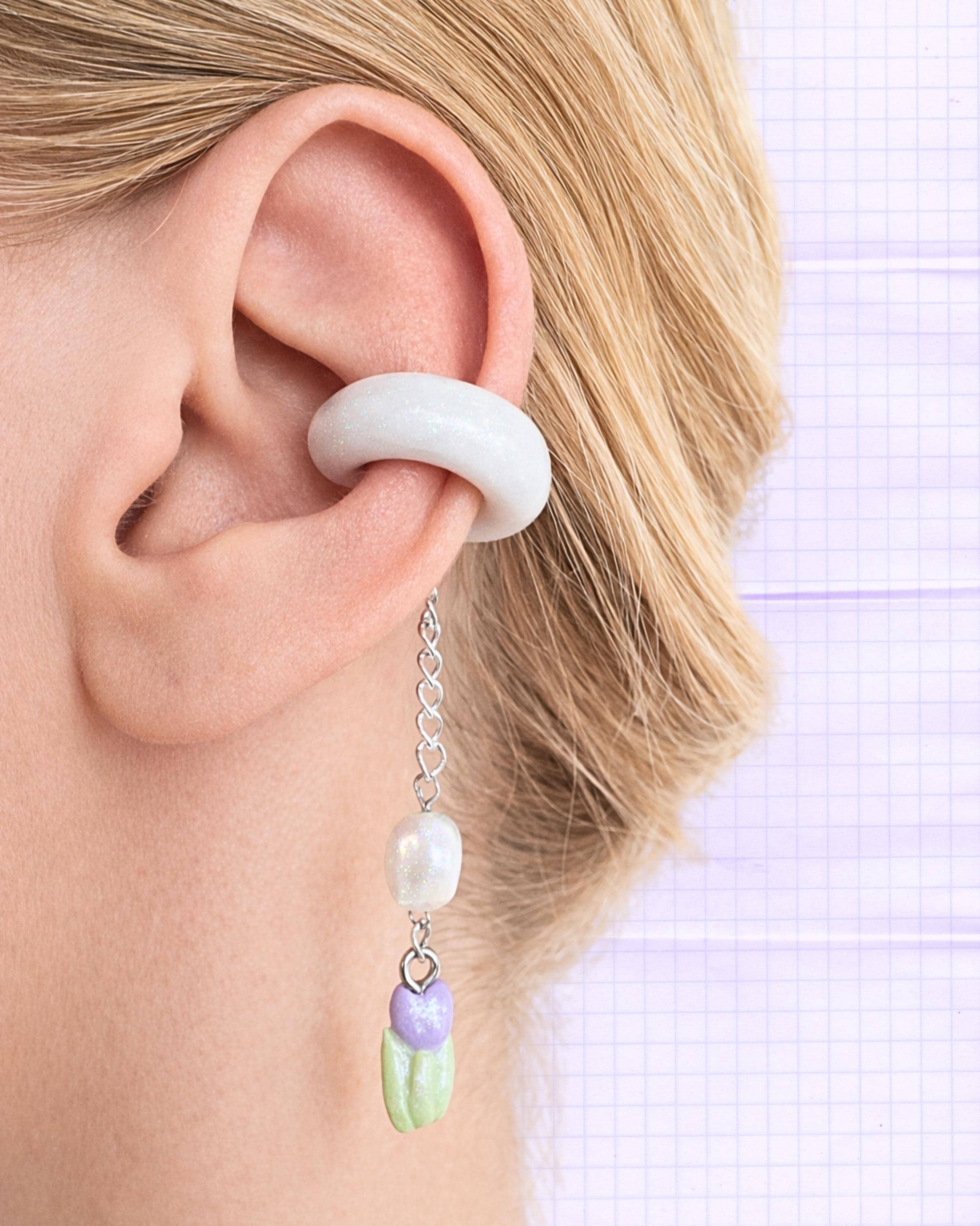 SLUYNZ Orecchini A Polsino In Argento Sterlina Per Le Donne Senza Piercing G 1193123