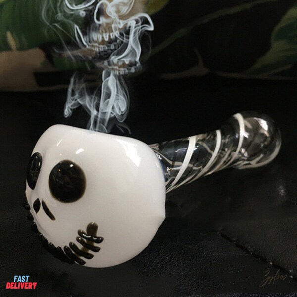 European And American Halloween Jack Glass Pipe, girly pipe, gift for her, gift for him, PZ03