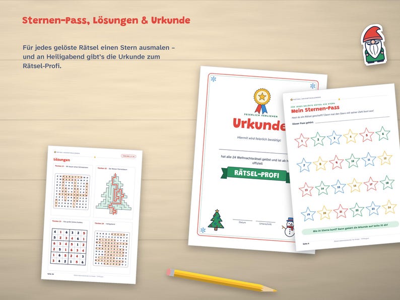 Printable Advent Calendar Puzzles for Kids | 24 Christmas Puzzles: Maze, Sudoku, Word Search | Ages 6–10 | Instant PDF Download image 5