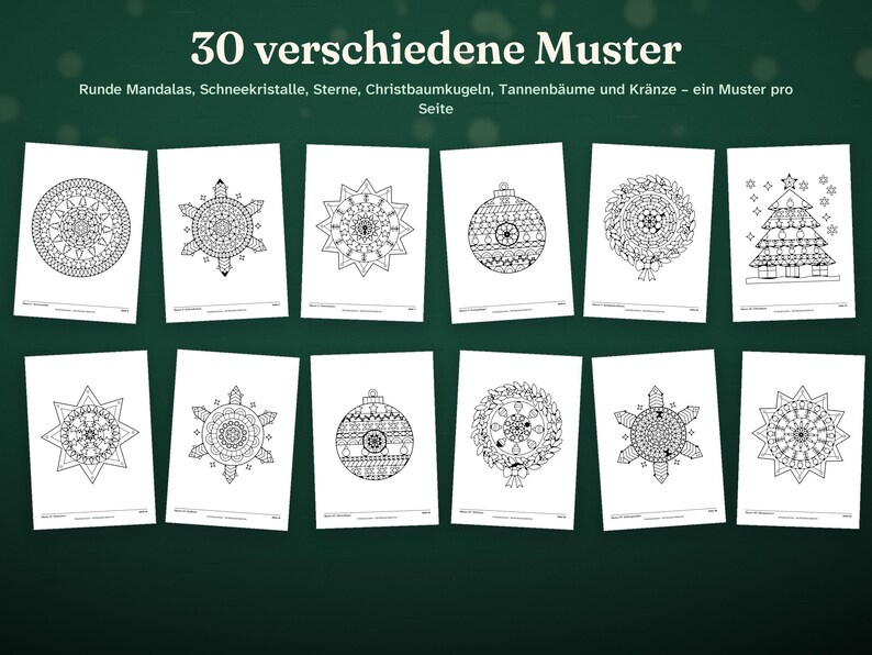 Senioren Weihnachtspaket Großdruck | Bingo, Rätsel-Adventskalender und Mandalas zum Ausdrucken | Seniorenheim & Betreuung | PDF deutsch image 4