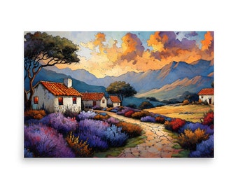 Lavender Cottage Poster 2