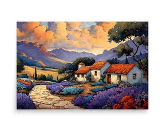 Lavender Cottage Poster 1