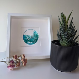 Splash! -New Small Original Watercolor, Abstract Painting, Watercolour Mix Media, Handmade original artwork watercolour,Seascape