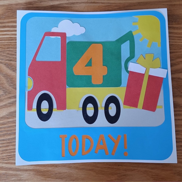 Tow Truck Children’s Birthday Card