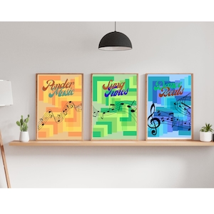 Musical Beats Printable Piece of Wall Art, Home Decor, Digital Download Printable forLiving Room, Bedroom, Bathroom or Office walls.