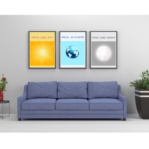Earth Inspiration Printables, Positive Thought Wall Art,  Digital Download Printable, Home Decor, Printable Wall Arts.