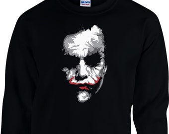Joker Face Sweatshirt, Horror Movie Character Costume, Unisex Adult Kid Top