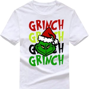 Grinch Christmas T-shirt, Merry Grinchmas, The Grinch Face Christmas Shirt, Christmas Gift for Grinch Lovers Adults Tee Top