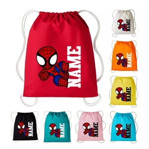 Sac à dos Spiderman personnalisé Sac à dos Spidey Spider-Man, sac à dos Spider-Man pour les amoureux de votre école, kit d'éducation physique pour enfants, sac cadeau Spidey