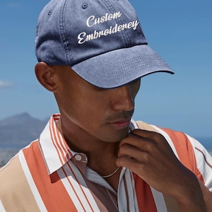 Gepersonaliseerde geborduurde uniseks pet met jouw tekst voor cadeau,aangepaste handgeborduurde monogramcaps cadeau voor haar,cadeau bedrijfsfeestje