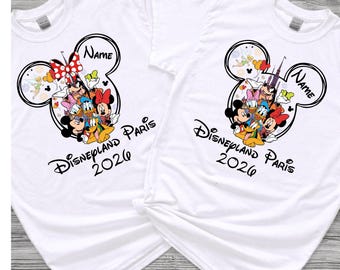 Personalized Disneyland Paris T-Shirt 2026 Mickey Minnie Family Gift Disney Shirt