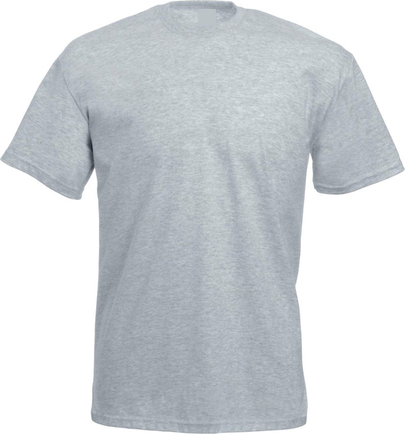 K&ouml;nnte beinhalten: Ein meliertes, graues T-Shirt mit kurzen &Auml;rmeln. Das Shirt hat einen Rundhalsausschnitt und eine klassische, lockere Passform. Der Stoff scheint ein weiches, bequemes Material zu sein, das sich f&uuml;r Freizeitkleidung eignet. Das T-Shirt ist einfarbig ohne sichtbare Grafiken oder Muster.