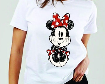 Retro Minnie Mouse Shirt: Disneyland Family Holiday Tee