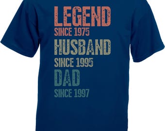 Personalised Legend Since T-Shirt: Custom Dad, Husband, Grandad Gift