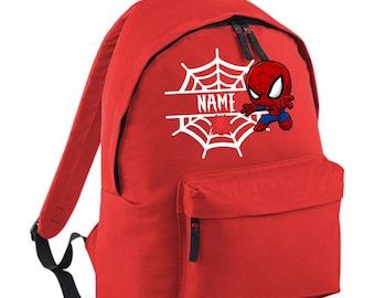 Personalized Spider-Man School Bag, Stitch Backpack Travel Bag, Kids back to school. School/Nursery, Spider-Man School bag